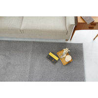 スミノエ コンシェルジュ エコロア100 防炎 ラグ ECR106 2500×2500mm ダークグレー 1枚（直送品）