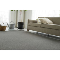 スミノエ コンシェルジュ ウールスコット プレーン 防炎 ラグ WS107 1000×1400mm ブルーグレー 1枚（直送品）