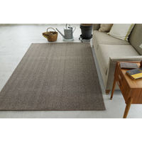 スミノエ コンシェルジュ ウールスコット ヘリンボーン 防炎 ラグ WS203 3500×3500mm ブラウン 1枚（直送品）