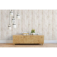 菊池襖紙工場 貼ってはがせてのり残りしない壁紙 ウッド ホワイト JK4526-3 1本