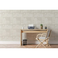 菊池襖紙工場 貼ってはがせてのり残りしない壁紙 家並み 45cm×2.5m巻き JK4556-3 1梱包（3本入）（直送品）