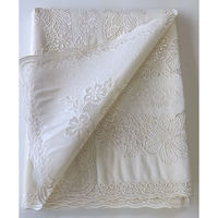 明和グラビア レーステーブルクロス(1枚もの)エルバ クリーム 132 116207 1枚