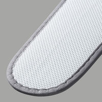 スリッパ　使い切り　前あき　使い切りニット地スリッパ　グレー　1セット（10足入）　オリジナル　【アスクル限定】 オリジナル