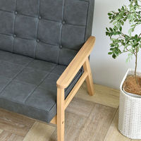 佐藤産業 ロコラ ソファ 2人掛 幅1135mm グレー ROCOLOR 2P GY 1台（直送品）