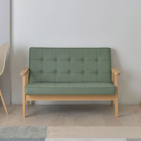 佐藤産業 ロコラ ソファ 2人掛 幅1135mm グリーン ROCOLOR 2P GR 1台（直送品）