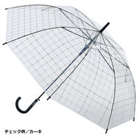 共栄工業 POE デザインビニールジャンプ傘 60cm チェック＆星＆ドット柄 12本アソートセット 40116-S 1箱（直送品）