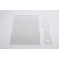 アーテック 飛沫防止透明軽量パーテーション 小 0.5mm厚 H500×W350×D100mm 51075 1セット(本体1枚 スタンド