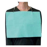 川西工業 ディスポ 紙エプロン 3層タイプ グリーン 500枚 #4501 1箱(500枚入)