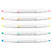 ゼブラ 蛍光ペン マイルドライナー ほんのり蛍光色 5色セット N WKT7-5C-N 1パック（5色入）