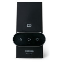 アイリスオーヤマ LEDデスクライトQi充電シリーズ 縦置きタイプ 調光・調色 ブラック LDL-QLDL-B 1台