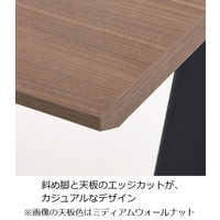 オカムラ VILLAGE VD-A　ワークテーブル　幅1800×奥行1200×高さ720mm　天板ホワイト/脚ブラック 1台（取寄品）