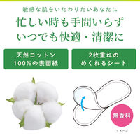 サラサーティ コットン100 2枚重ねのめくれるシート 1セット(36組×3パック) おりものシート 無香料 小林製薬