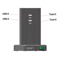 磁気研究所 タワー型電源タップ PD対応USB充電ポート4個口、コンセント差込12個口 HD-AC12C2U2BK 1個