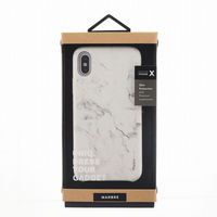 MSソリューションズ iPhone XS/iPhone X シェル型ケース/PUシェル(White) IP8HYB-MARWHT 1個