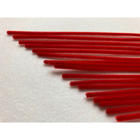 創＆遊 カラーモール 赤 直径3mm 1セット（100本：20本×5袋）