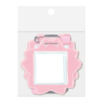 共栄プラスチック 桜型名札 ピンク 1セット（30枚：10枚×3袋） C-7-10-P