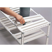 伸晃 シンク下フリーラックワイド 伸縮タイプ ホワイト KW2-EX 1個