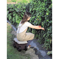 ベストコ フィールドカート トレー付 ボタニカルスタイル ブラウン MA-2221 1個