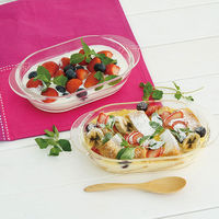 HARIO 耐熱ガラス製 グラタン皿 2個セット HGZO-1812 1個（直送品）