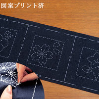 藤久（トーカイ） 刺し子キット コースター 花あそび 0704092 1セット