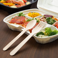 今村紙工 木製フォーク OP完封 155mm  1袋（100本入）