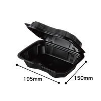 リスパック バイオデリカシェルBOX40 クロ  1セット（100枚：25枚入×4袋）