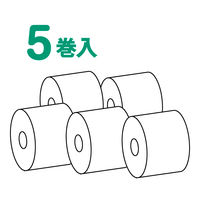 【感熱紙】レジロール 古紙パルプ70％配合 中保存 幅58mm×外径70mm 1パック（5巻入）