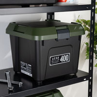 JEJアステージ アクティブストッカー400X（耐荷重80Kg） ブラックグリーン 1箱（6個）