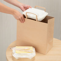 【紙袋】スーパーバッグ 平紐クラフト紙手提袋ベーシックタイプ 「To Go」 300×300×150mm 1セット（100枚）