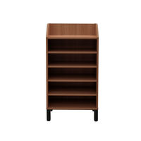 アール・エフ・ヤマカワ 木製シューズラック　ミーツ　ダブル　ウォルナット RFMSR-DBDM　1台(2梱包)