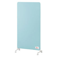 アイリスオーヤマ 制菌・防炎スクリーン 幅800mm×奥行340mm×高さ1610mm ライトブルー SRK-1680KR 1台（直送品）