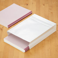 「現場のチカラ」 スーパーバッグ 宅配袋（紙製） フィルム貼り 白 特小（60サイズ対応） 封かんシール付 1パック（100枚入）  オリジナル