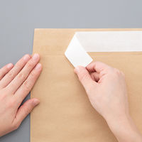 「現場のチカラ」 スーパーバッグ 宅配袋（紙製） 茶 特小サイズ（60サイズ対応） 封かんシール付 1パック（100枚入）  オリジナル