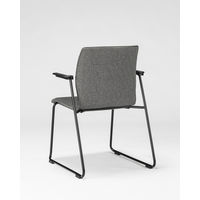 中央可鍛工業 ラウンジミーティングチェア グレー LN-2FA 1セット(2脚入)（取寄品）