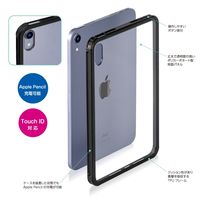 ナカバヤシ iPad mini (第6世代/A17 Pro)衝撃吸収背面ケース ブラック TBC-IPM2103BK 1個