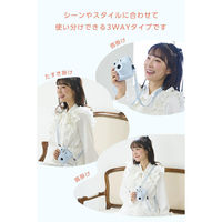カメラストラップ 首掛け / 肩掛け / たすき掛け チェキ instax ブルー IC-STSDM12BU エレコム 1個（直送品）