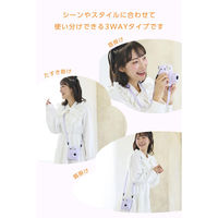 カメラストラップ 首掛け / 肩掛け / たすき掛け チェキ instax パープル IC-STSDM12PU エレコム 1個（直送品）