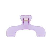 サンスター文具 ウカンムリクリップ ナイトアメジスト S3625869 1セット(5個)（直送品）