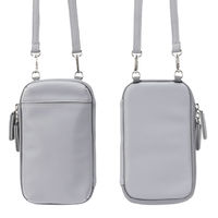 ナカバヤシ ショルダーウォレット グレー SMC-FC10GY 1個（直送品）