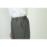 セブンユニフォーム スーパーストレッチ男女兼用センタープレスパンツ脇ゴム仕様 /Lサイズ ベージュ GL7026-3 1枚（直送品）