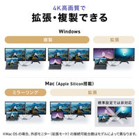 サンワサプライ USB TypeーC ドッキングステーション USB-DKM8S 1個