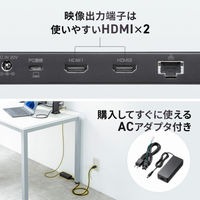 サンワサプライ ドッキングステーション(4K・HDMI×2画面出力・ACアダプタ付) USB-CVDK16 1個