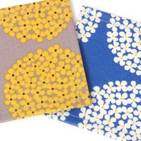 フラワーラミネートコースター ブルー studio CLIP