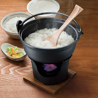 いろり鍋 囲炉裏 鍋 16cm 木蓋付き IH ガス火対応 3983 1セット（1個×3） イシガキ