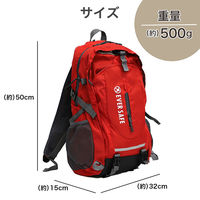 多機能リュック(オレンジ) 寝袋 静音アルミ寝袋(巾着型) キャンプマット コード 5点セット 防災セット 防災グッズ 非常用 アウトドア（直送品）