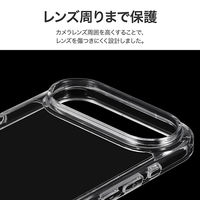 iPhone Air 耐傷・耐衝撃ハイブリッドケース   クリア 着脱簡単 ボタンやカメラレンズ周りを保護 ストラップホール付（直送品）