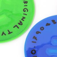 (らこれキッズ)KIDSくん顔リフレクター ブルー 反射板 LAKOLE/ラコレ