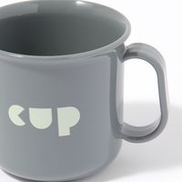 (らこれキッズ)ブロックロゴカップ チャコール マグカップ LAKOLE/ラコレ