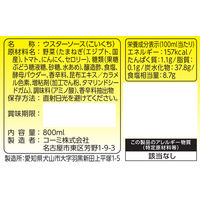 デラックスこいくちソース 800ml 1セット（1本×3） コーミ