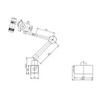 ミラック光学 長焦点顕微鏡 新型スタンド(WLー1CMーFR) 【WLー1CMーFR】 WL-1CM-FR 1台（直送品）